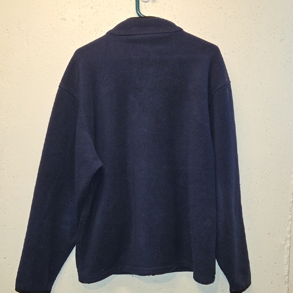 CCM Unisex Navy Blue Zip-up Fleece (Medium) - Picture 4 of 4